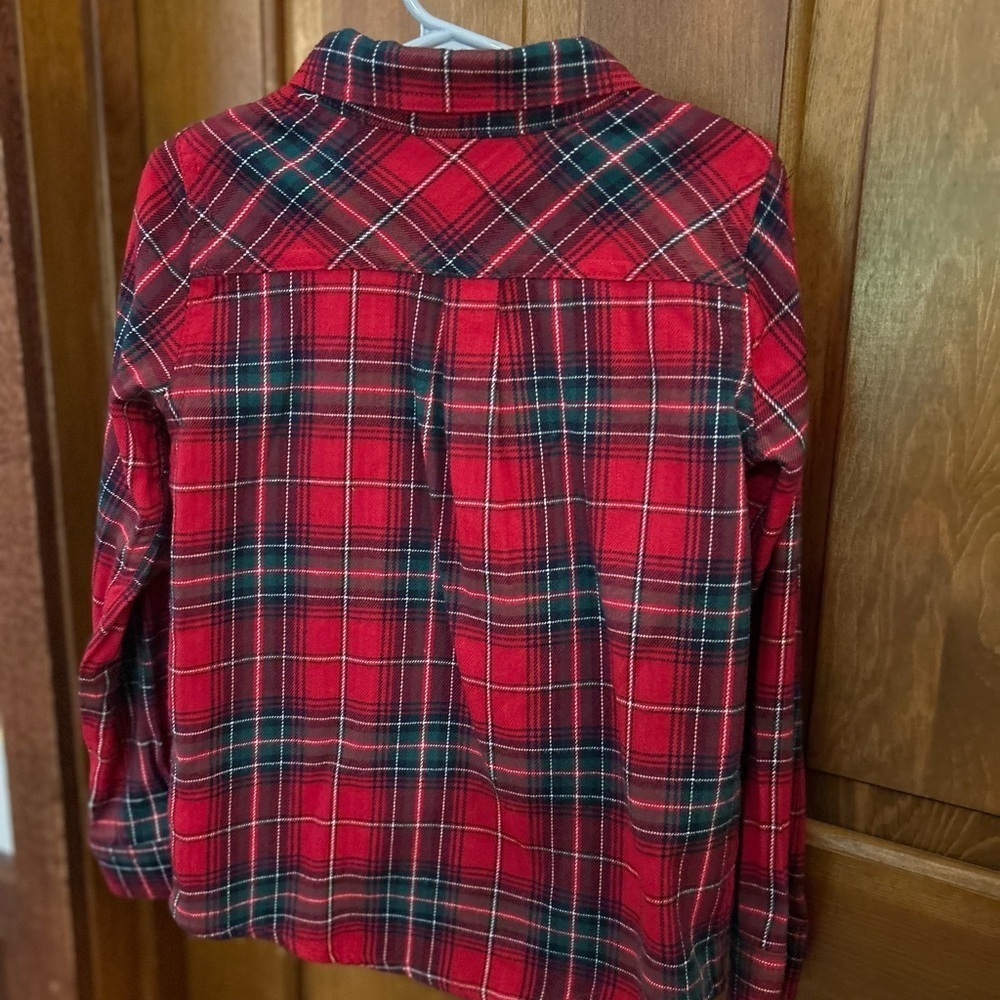 Max Studio Kids Red and Blue Plaid Button Down Shirt - Picture 7 of 10